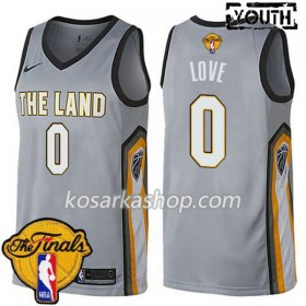 Dres Cleveland Cavaliers Kevin Love 0 2018 NBA Finals Patch Nike Zelena Swingman - Dječji